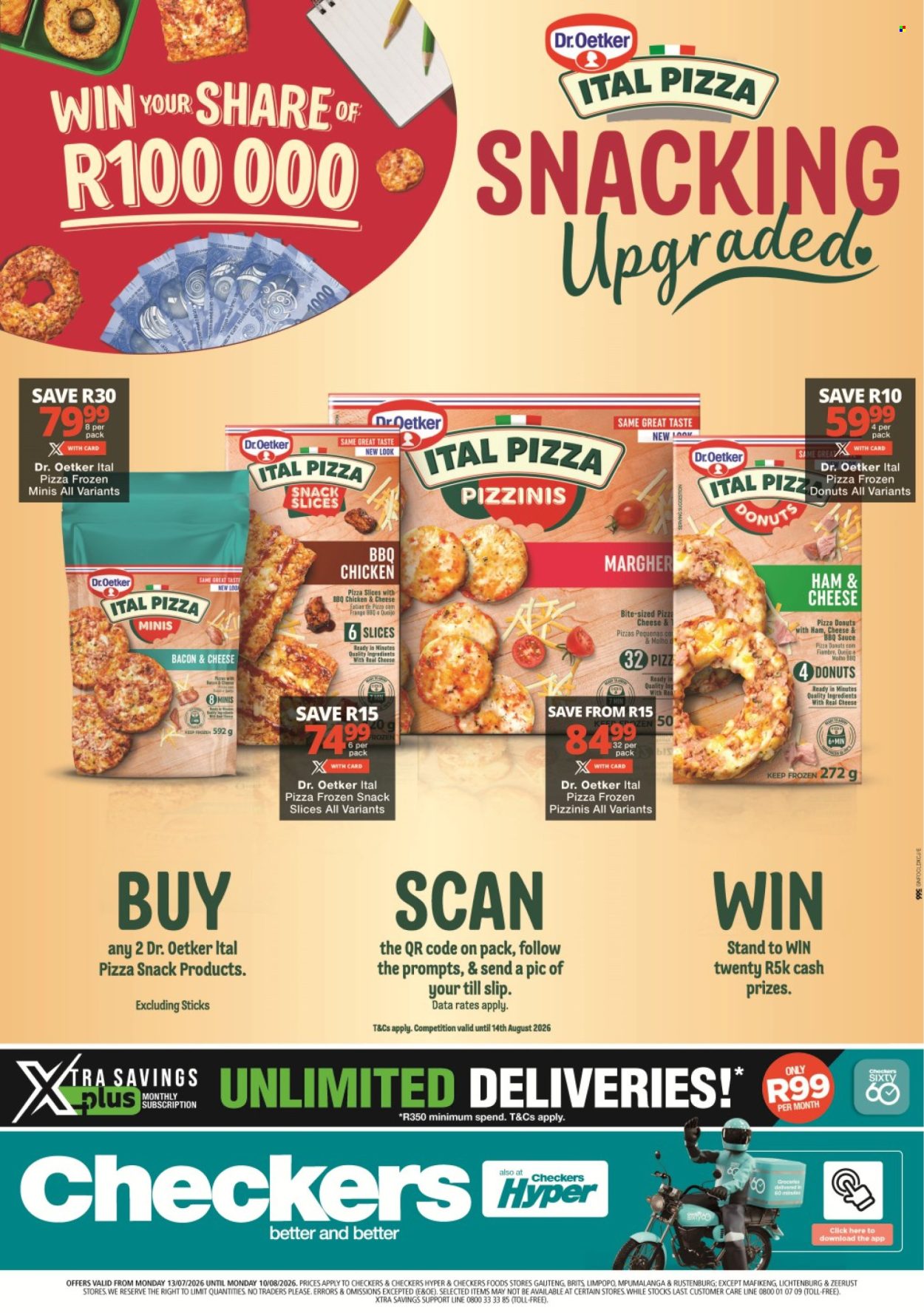 Checkers specials - 13/07/2026 - 10/08/2026. Page 1