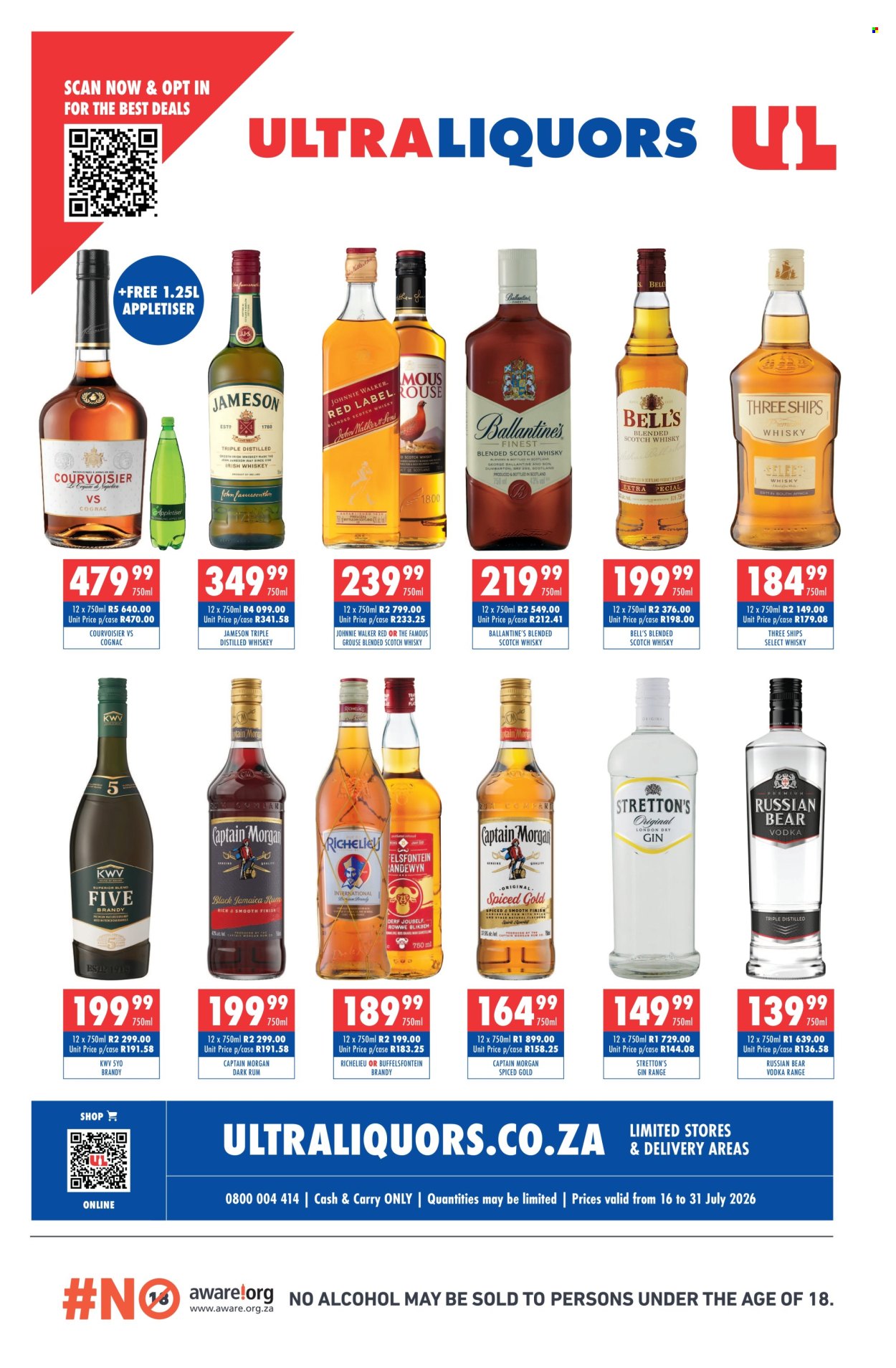 Ultra Liquors specials - 16/07/2026 - 31/07/2026. Page 1