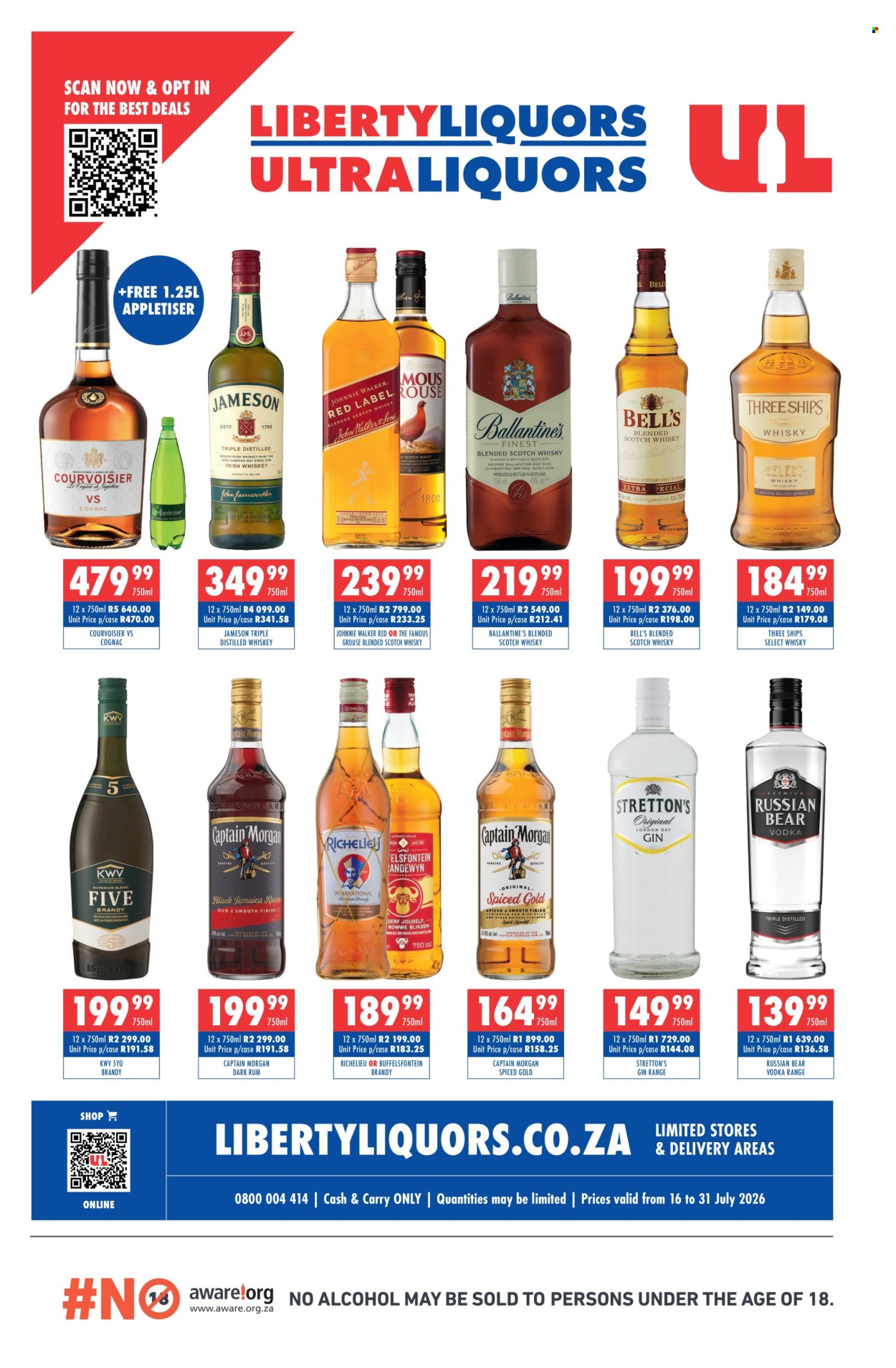 Liberty Liquors specials - 16/07/2026 - 31/07/2026. Page 1