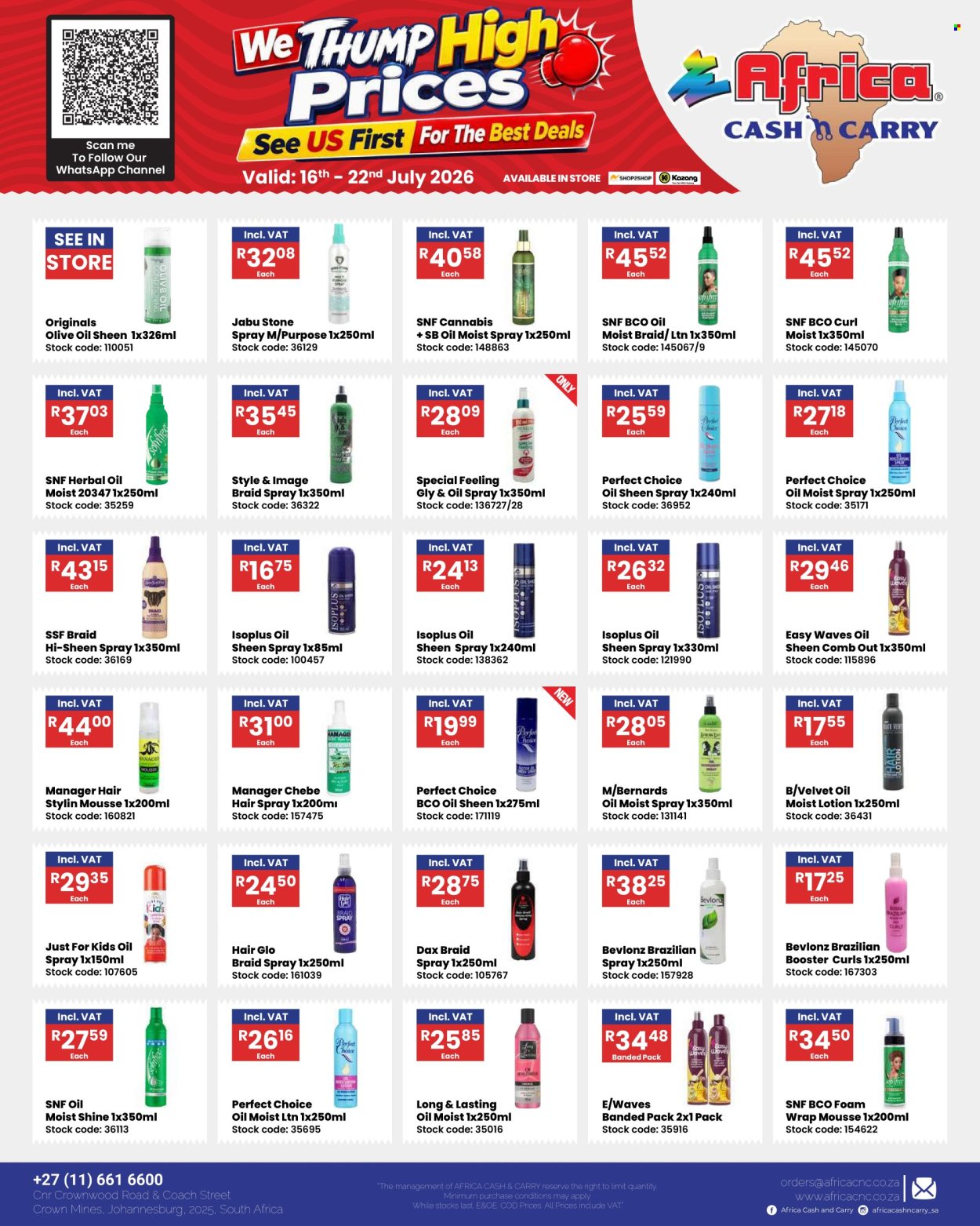 Africa Cash & Carry specials - 16/07/2026 - 22/07/2026. Page 1