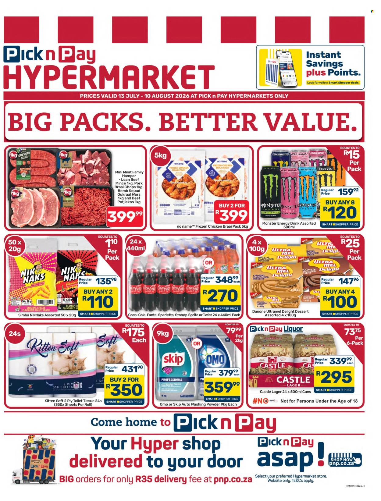Pick n Pay Hypermarket specials - 13/07/2026 - 10/08/2026. Page 1
