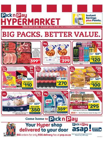 Pick n Pay Hypermarket catalogue  - 13/07/2026 - 10/08/2026.