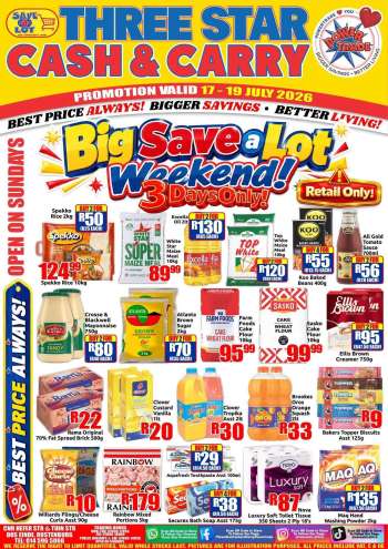 Three Star Cash and Carry catalogue  - 17/07/2026 - 19/07/2026.