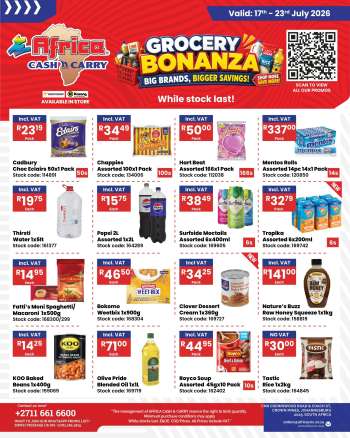 Africa Cash & Carry catalogue  - 17/07/2026 - 23/07/2026.