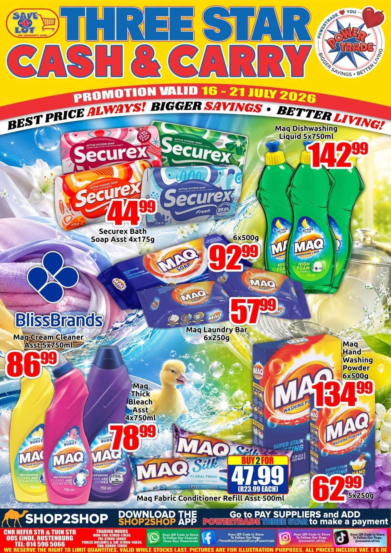 Three Star Cash and Carry specials - 16/07/2026 - 21/07/2026. Page 1