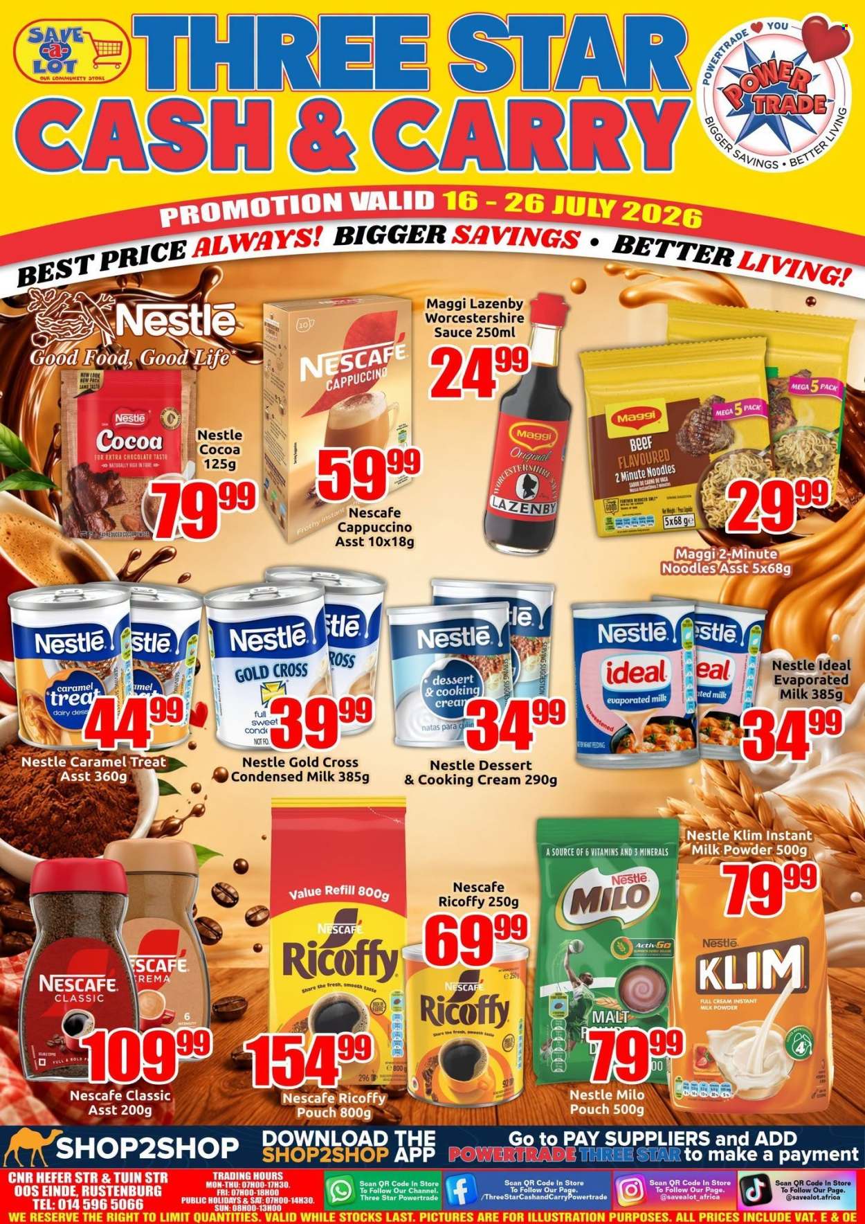 Three Star Cash and Carry specials - 16/07/2026 - 26/07/2026. Page 1