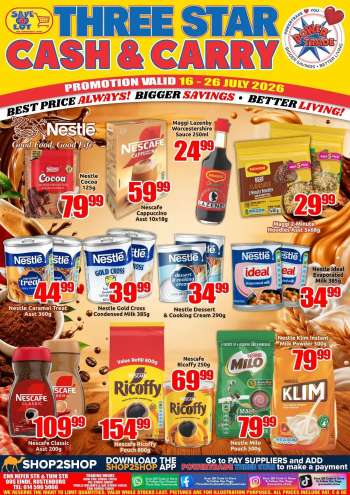 Three Star Cash and Carry catalogue  - 16/07/2026 - 26/07/2026.