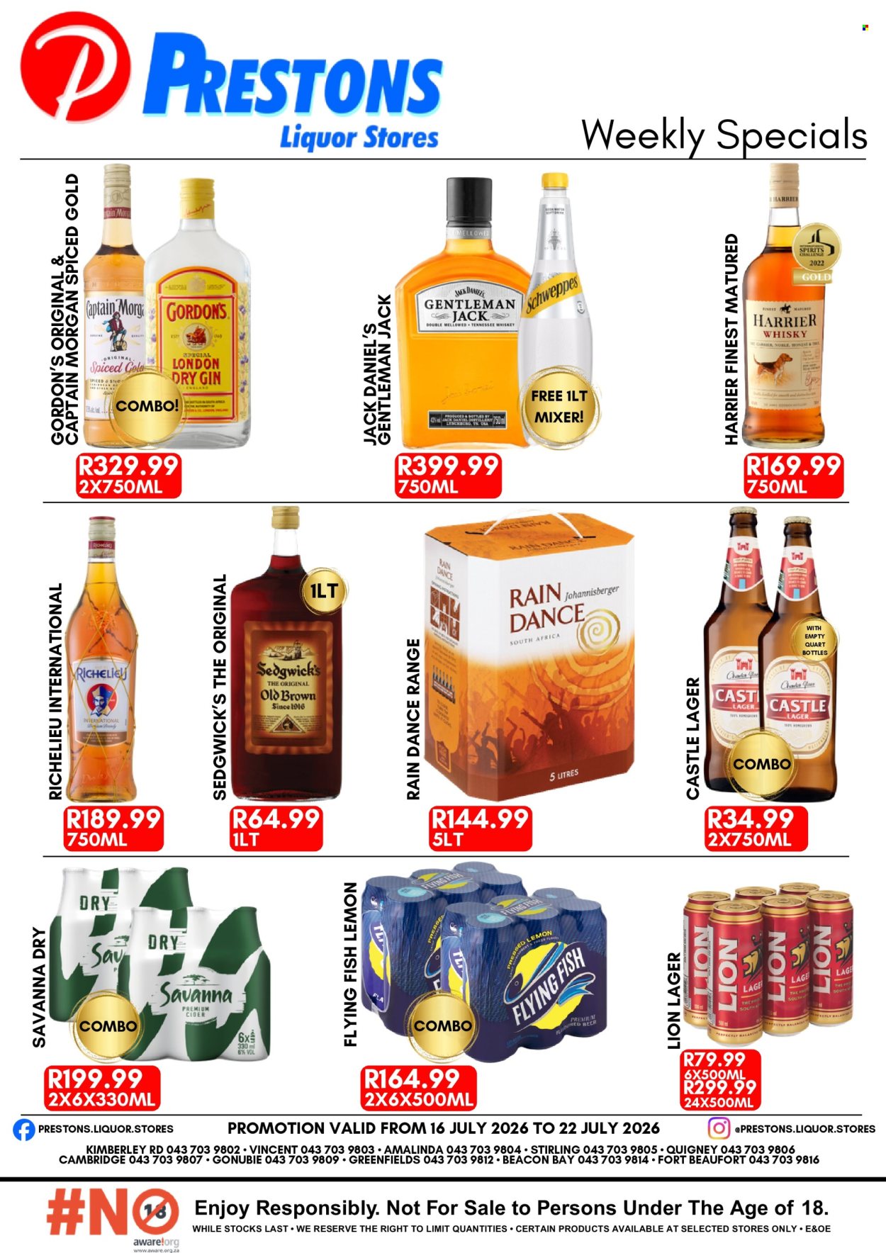 Prestons Liquor Stores specials - 16/07/2026 - 22/07/2026. Page 1