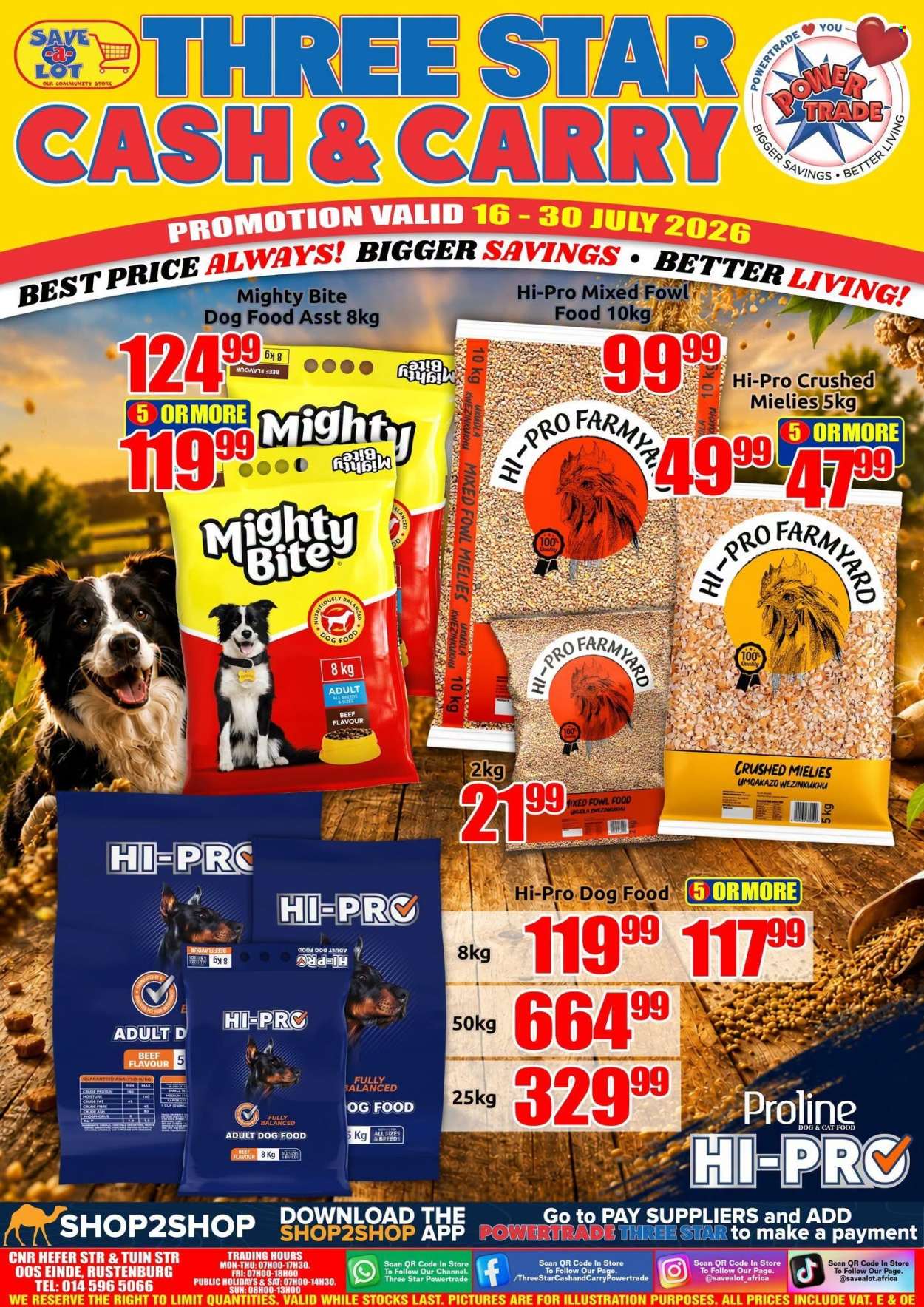 Three Star Cash and Carry specials - 16/07/2026 - 30/07/2026. Page 1