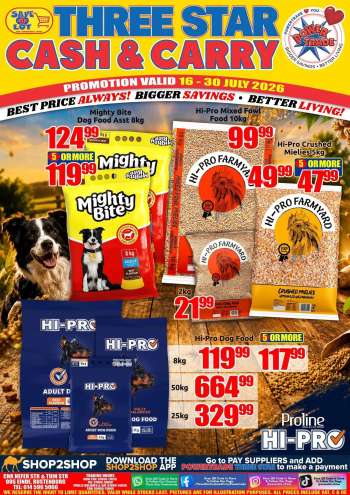 Three Star Cash and Carry catalogue  - 16/07/2026 - 30/07/2026.