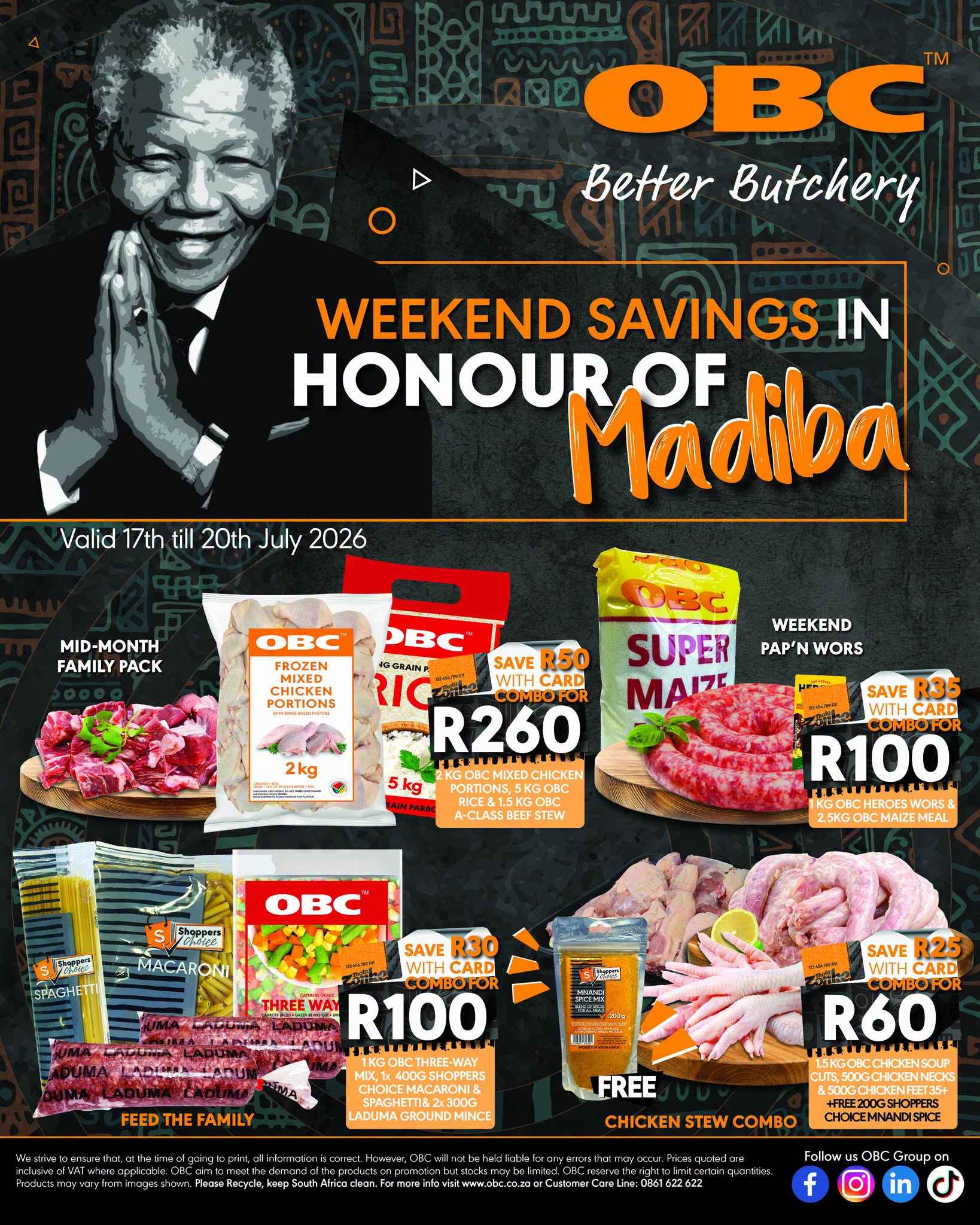 OBC specials - 17/07/2026 - 20/07/2026. Page 1