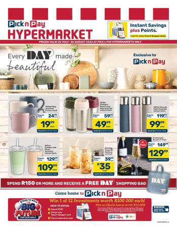Pick n Pay Hypermarket catalogue  - 20/07/2026 - 30/08/2026.