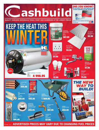 Cashbuild catalogue  - 20/07/2026 - 23/08/2026.