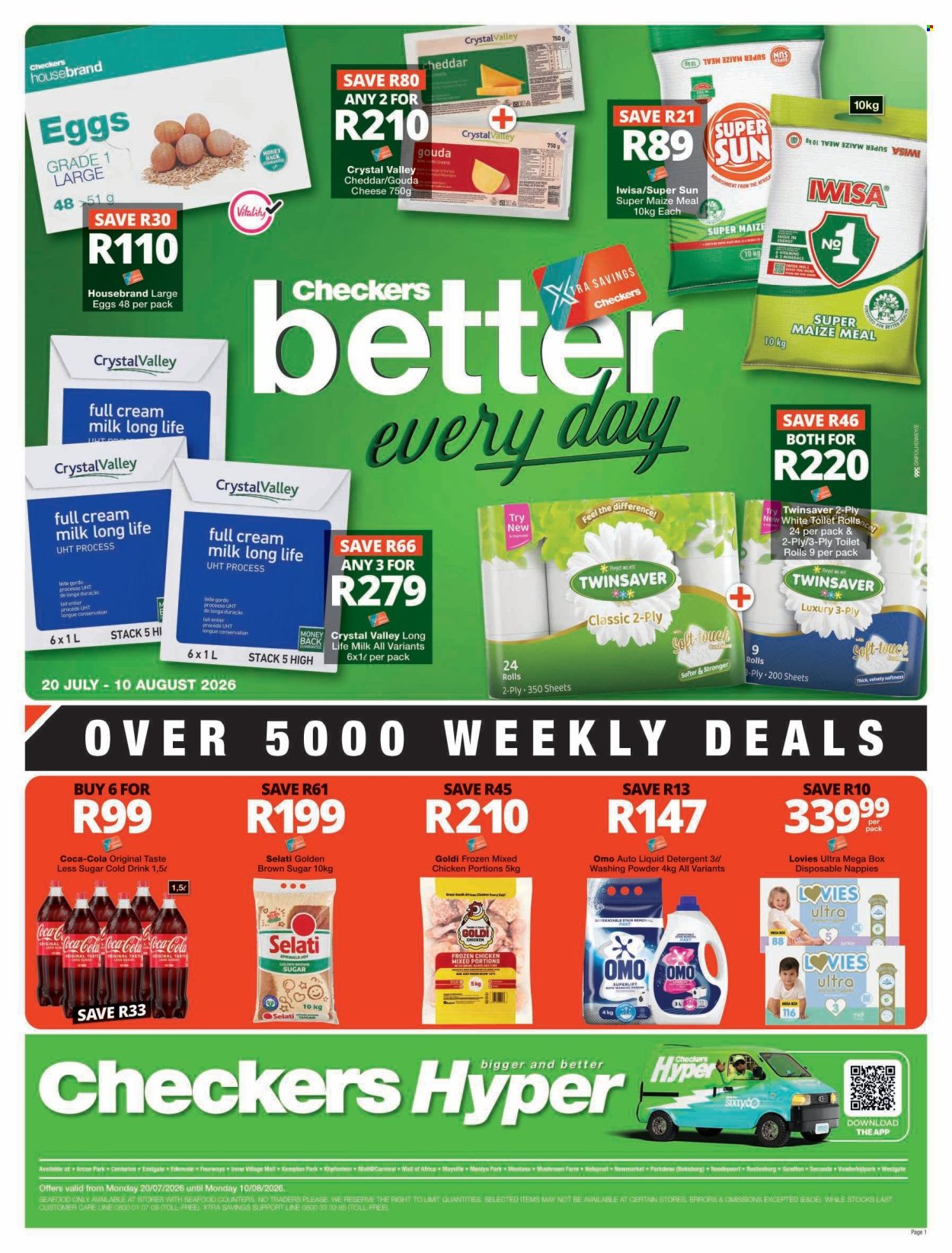 Checkers specials - 20/07/2026 - 10/08/2026. Page 1