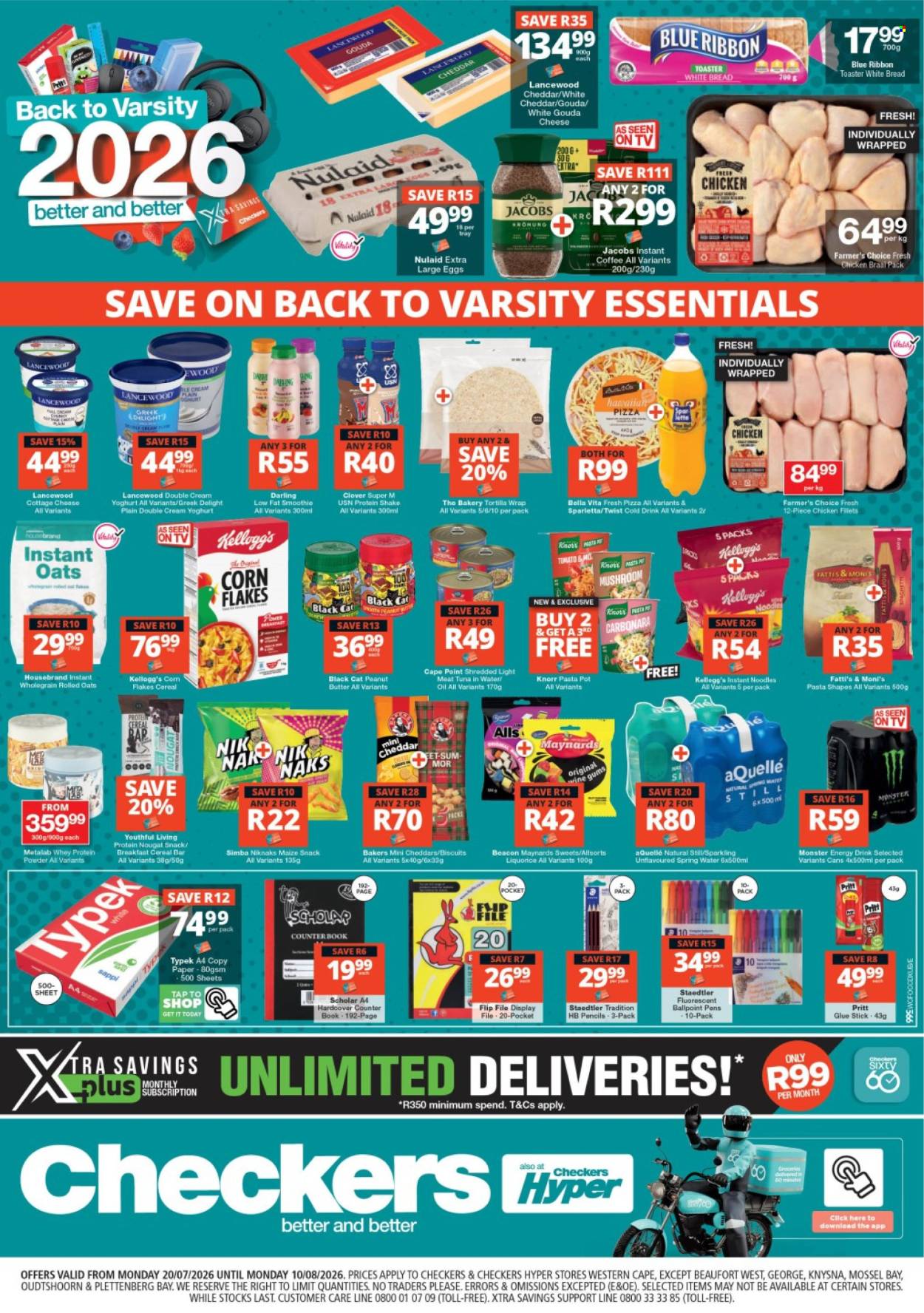 Checkers specials - 20/07/2026 - 10/08/2026. Page 1