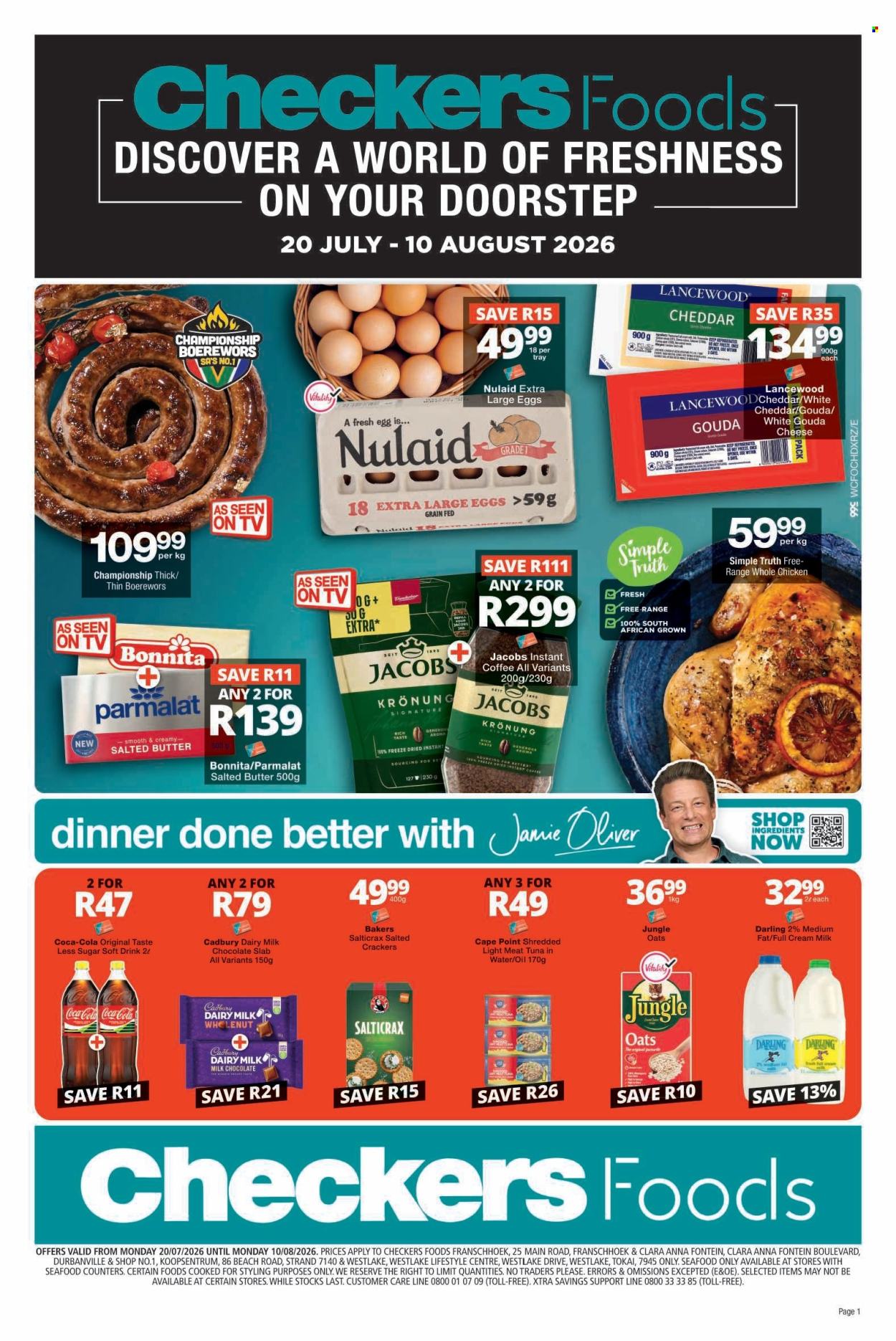 Checkers specials - 20/07/2026 - 10/08/2026. Page 1