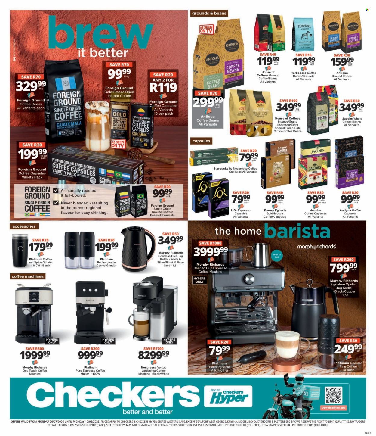 Checkers specials - 20/07/2026 - 10/08/2026. Page 1