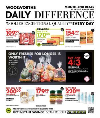 Woolworths catalogue  - 20/07/2026 - 02/08/2026.