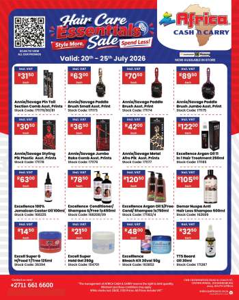 Africa Cash & Carry catalogue  - 20/07/2026 - 25/07/2026.