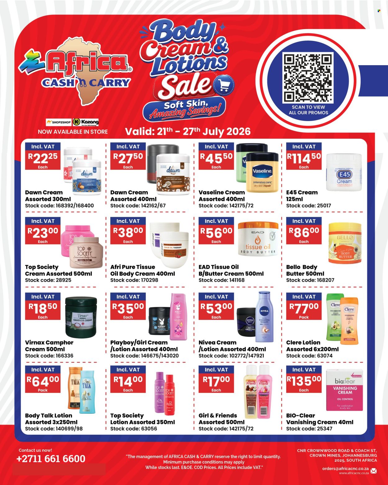 Africa Cash & Carry specials - 21/07/2026 - 27/07/2026. Page 1