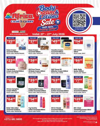 Africa Cash & Carry catalogue  - 21/07/2026 - 27/07/2026.