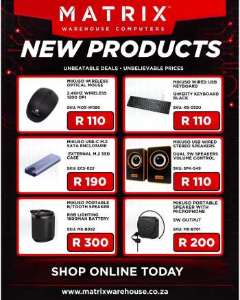 thumbnail - Matrix Warehouse catalogue