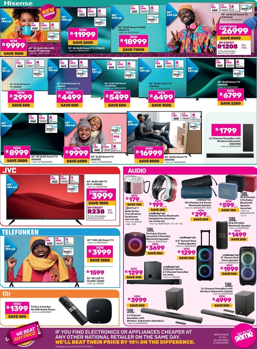 Game specials - 21/07/2026 - 24/08/2026. Page 5