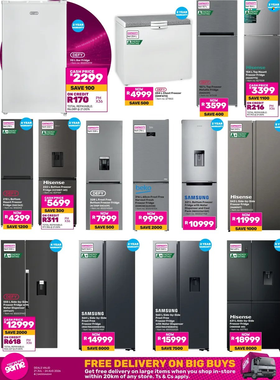 Game specials - 21/07/2026 - 24/08/2026. Page 6