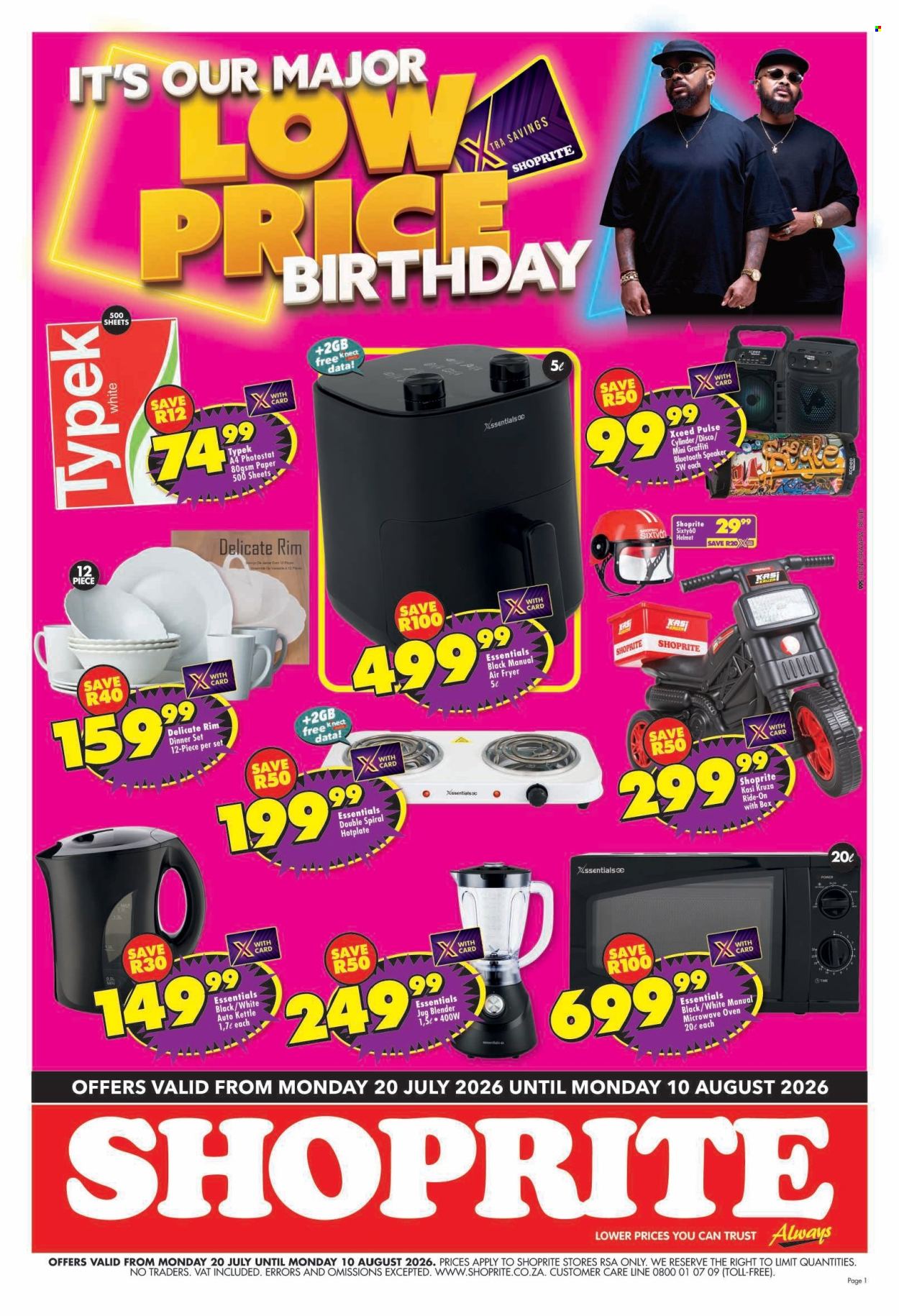 Shoprite specials - 20/07/2026 - 10/08/2026. Page 1