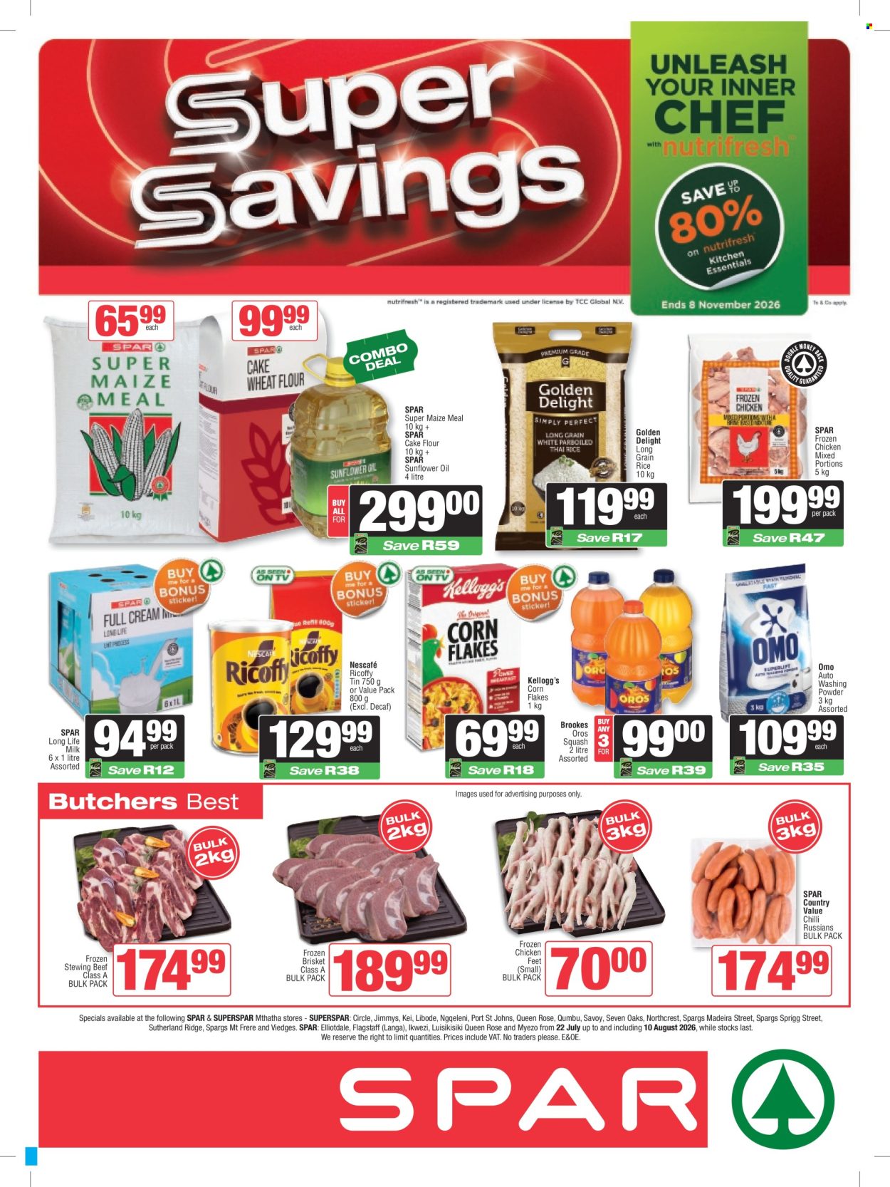 SPAR specials - 22/07/2026 - 10/08/2026. Page 1