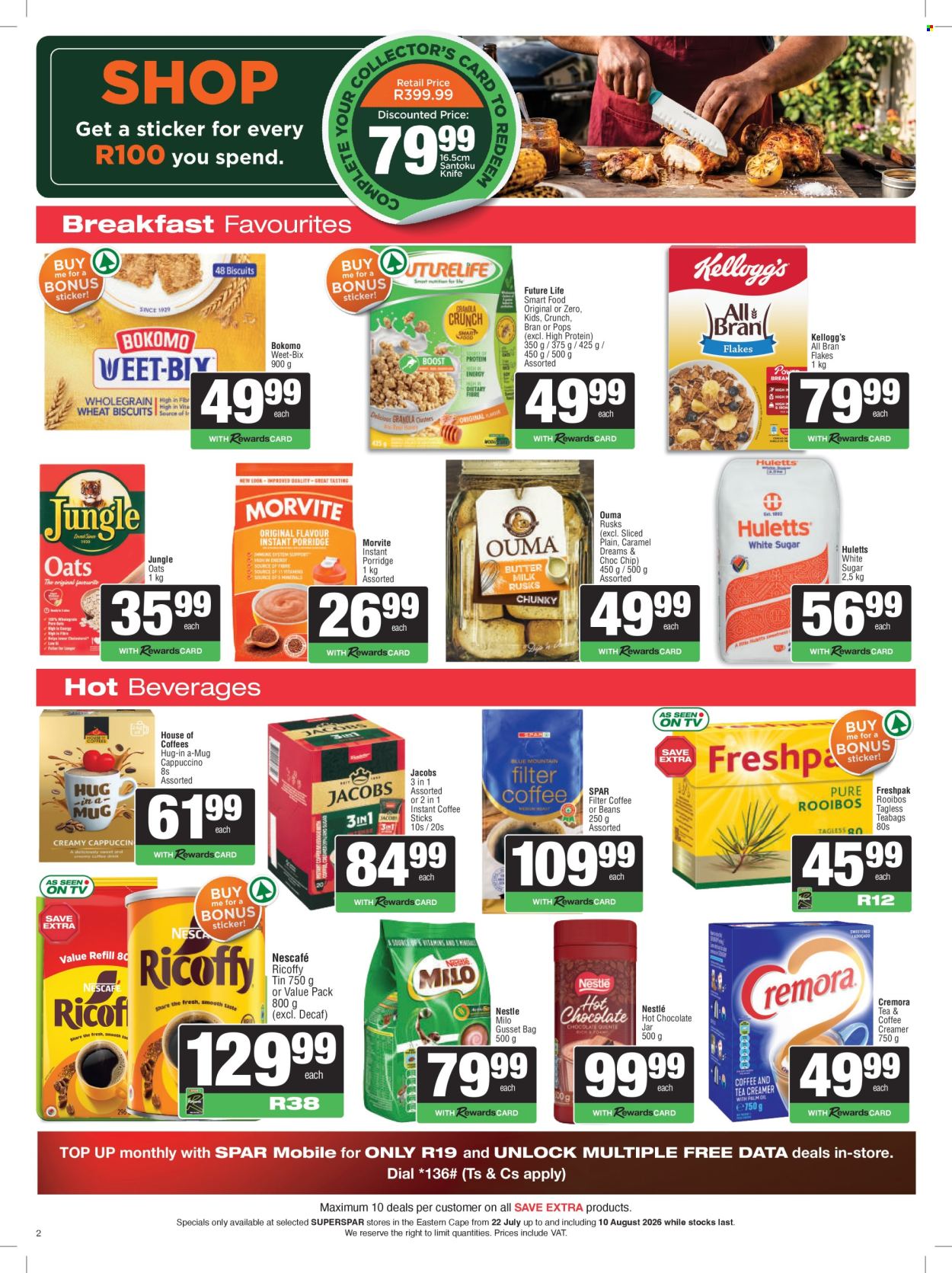 SPAR specials - 22/07/2026 - 10/08/2026. Page 1