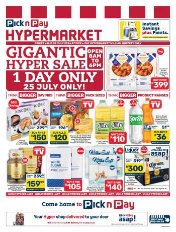 Pick n Pay Hypermarket catalogue  - 25/07/2026 - 25/07/2026.