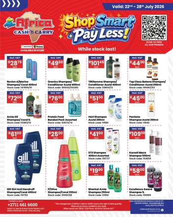 Africa Cash & Carry catalogue  - 22/07/2026 - 28/07/2026.