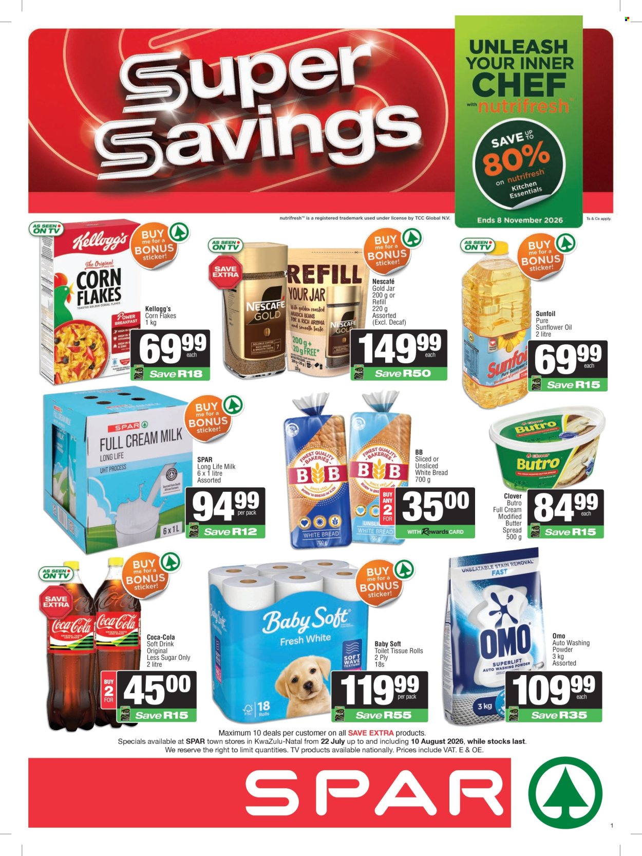 SPAR specials - 22/07/2026 - 10/08/2026. Page 1