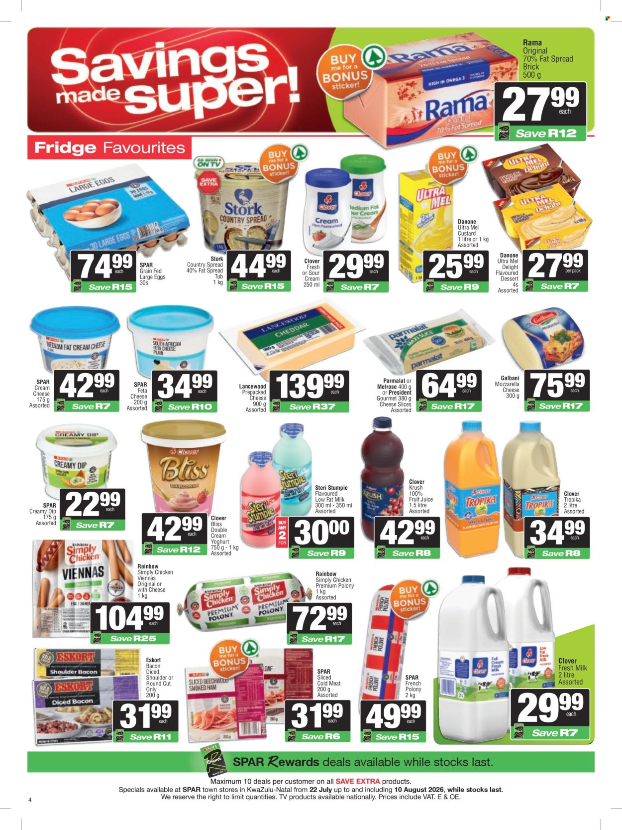 SPAR specials - 22/07/2026 - 10/08/2026. Page 4