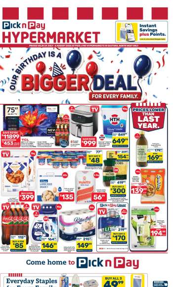 Pick n Pay Hypermarket catalogue  - 24/07/2026 - 06/08/2026.