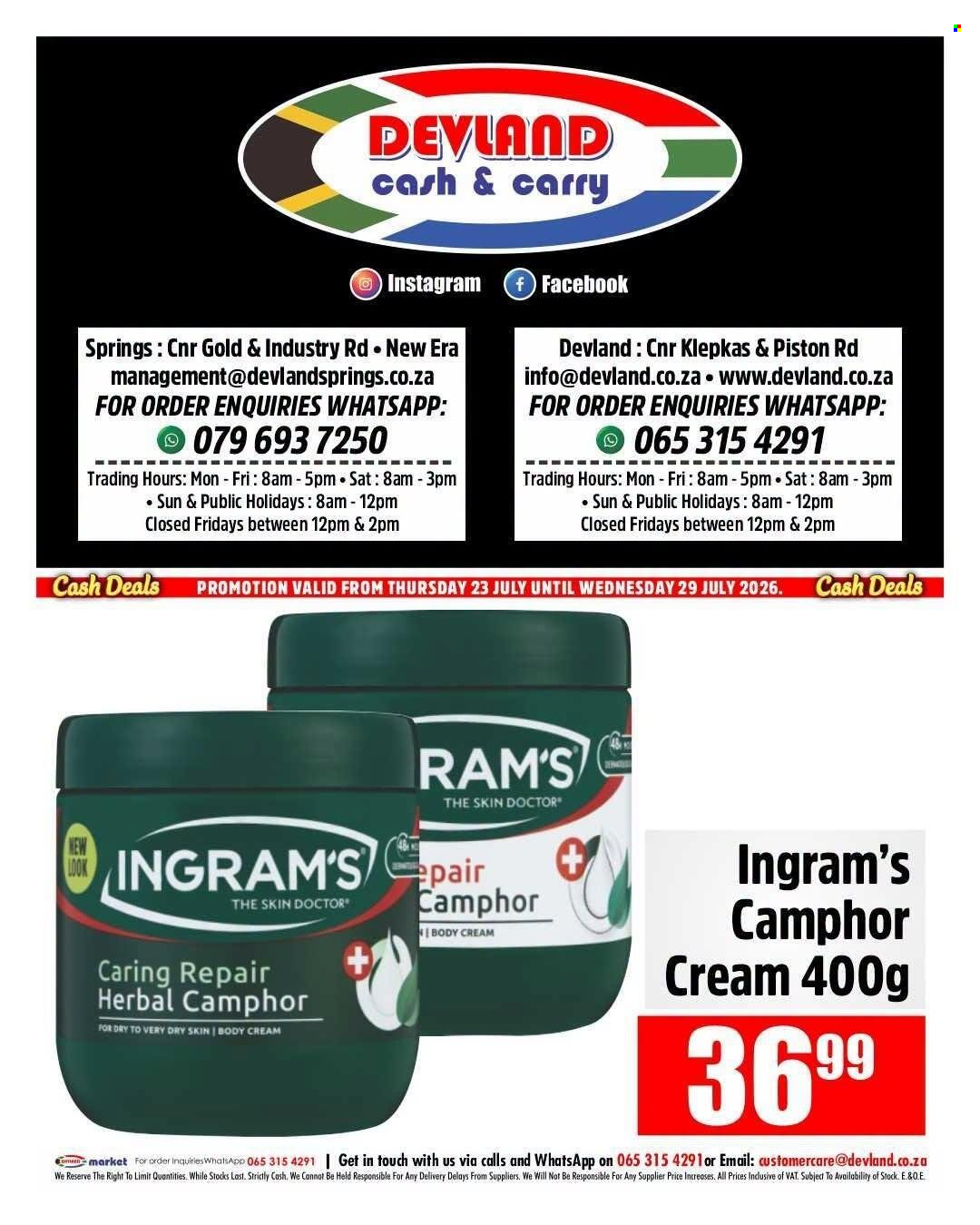 Devland specials - 23/07/2026 - 29/07/2026. Page 2