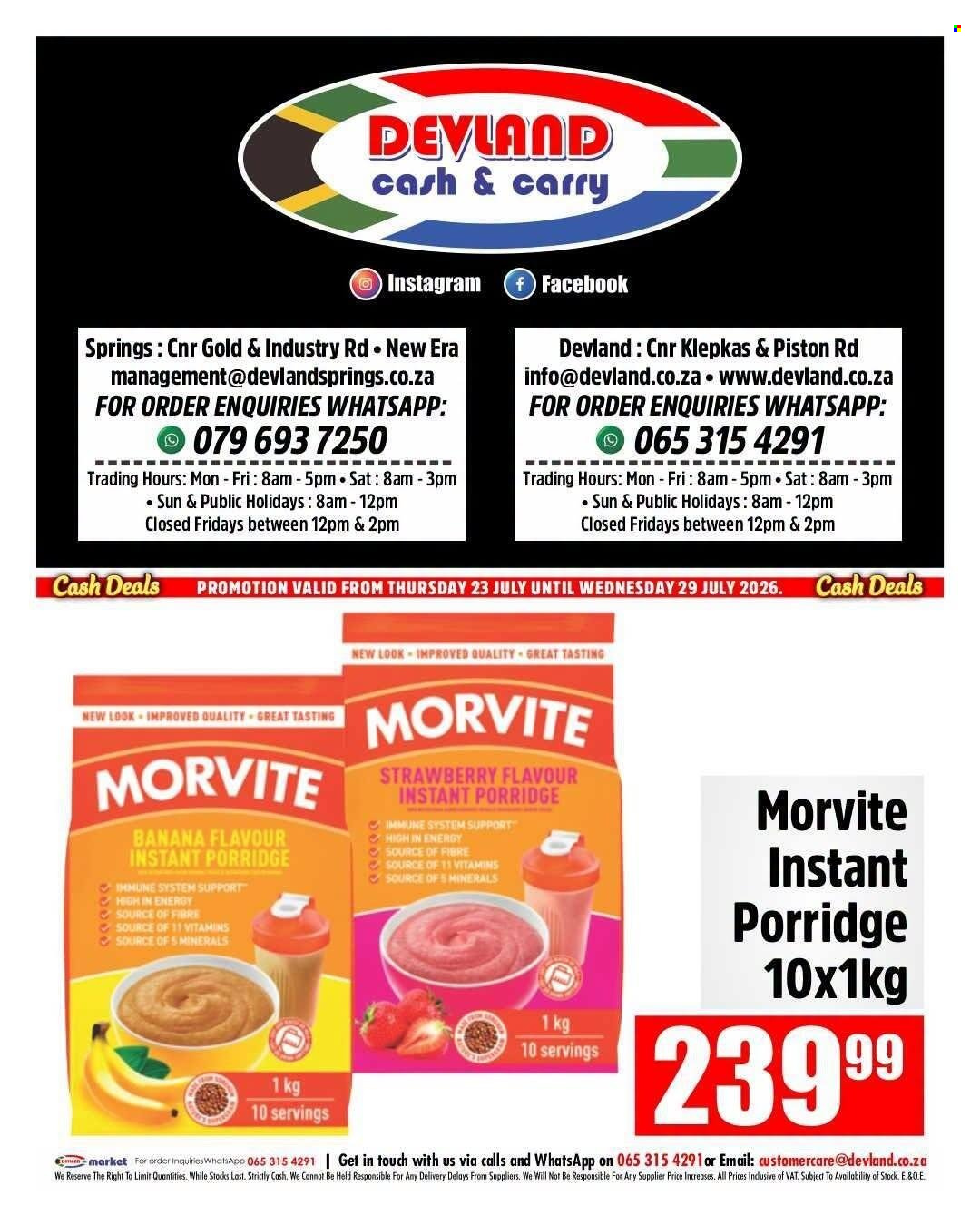 Devland specials - 23/07/2026 - 29/07/2026. Page 3