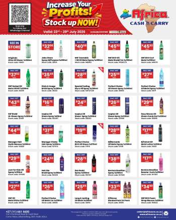 Africa Cash & Carry catalogue  - 23/07/2026 - 29/07/2026.