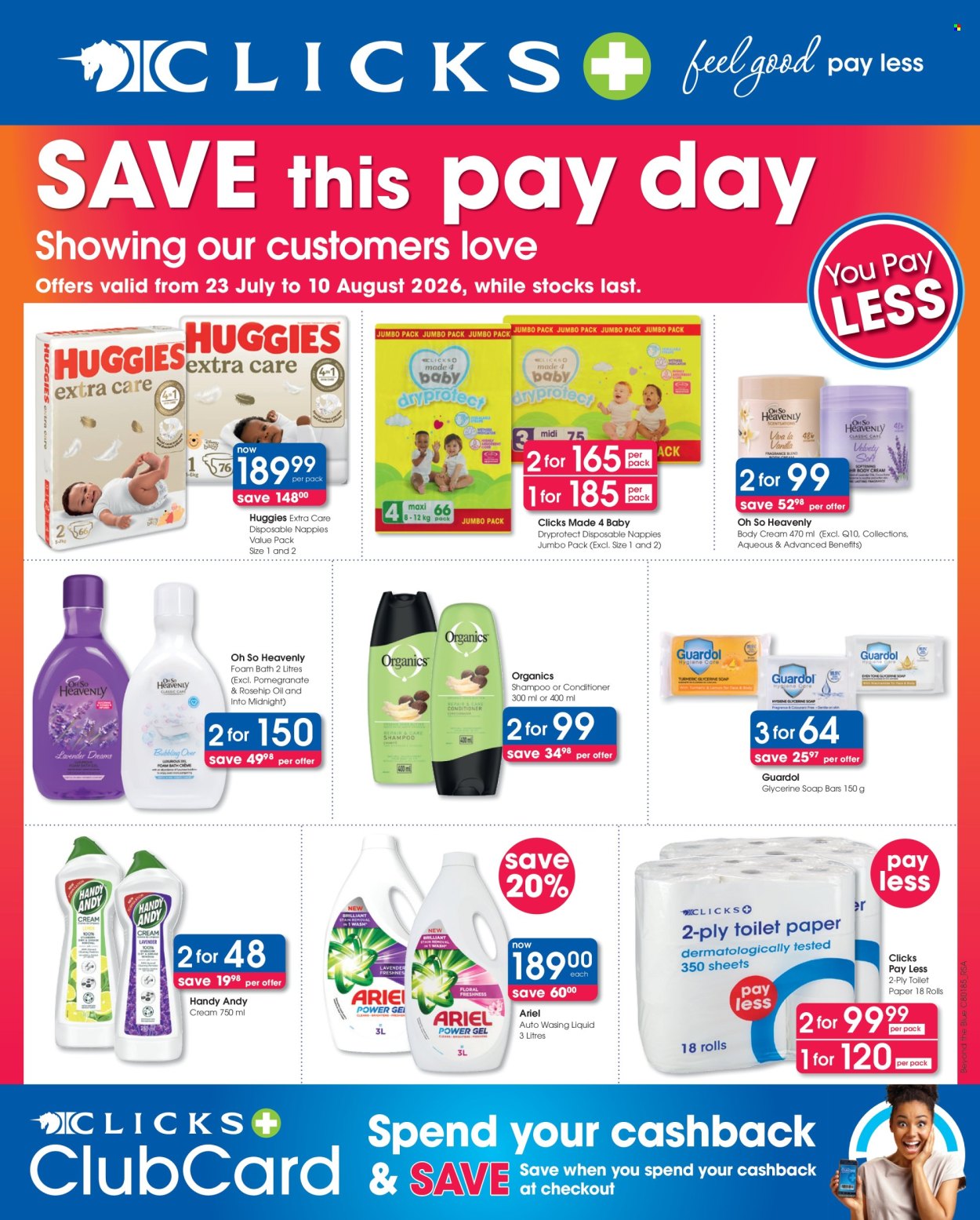 Clicks specials - 23/07/2026 - 10/08/2026. Page 1