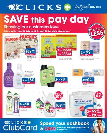 Clicks catalogue  - 23/07/2026 - 10/08/2026.