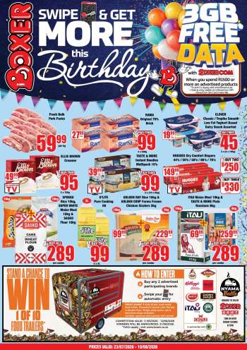 Boxer catalogue  - 23/07/2026 - 10/08/2026.
