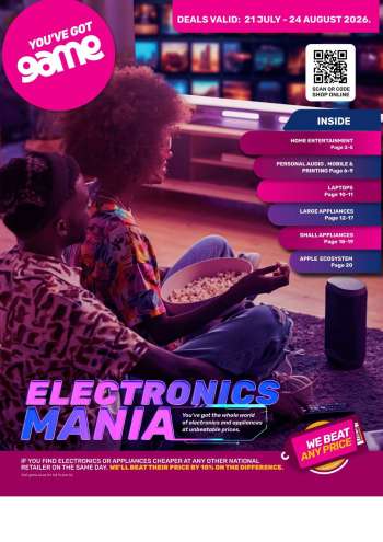Game catalogue  - 21/07/2026 - 24/08/2026.