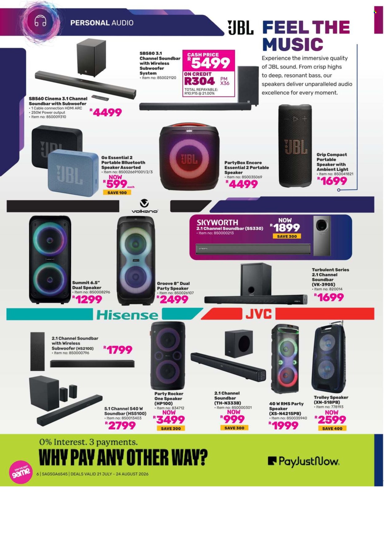 Game specials - 21/07/2026 - 24/08/2026. Page 6