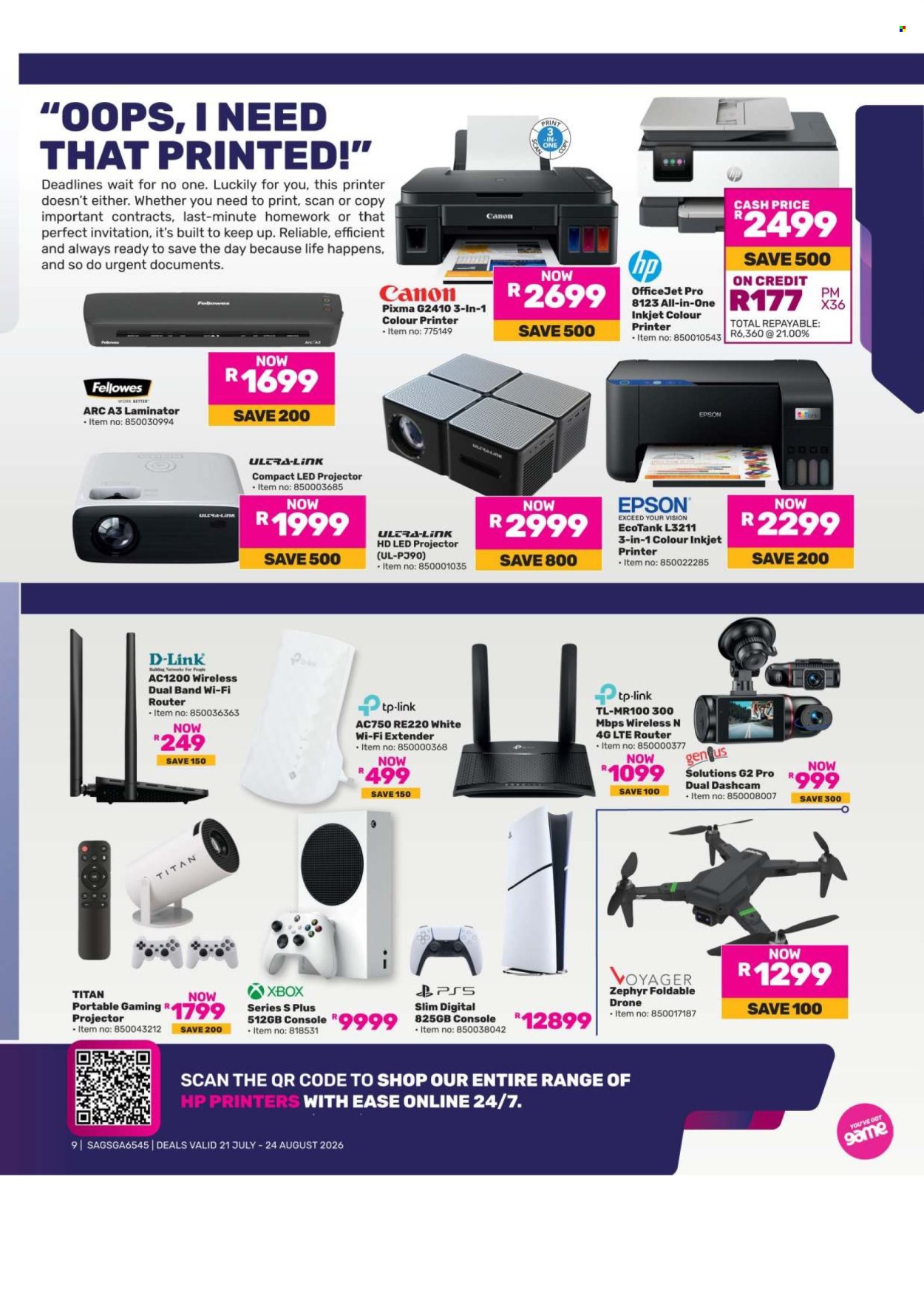 Game specials - 21/07/2026 - 24/08/2026. Page 9