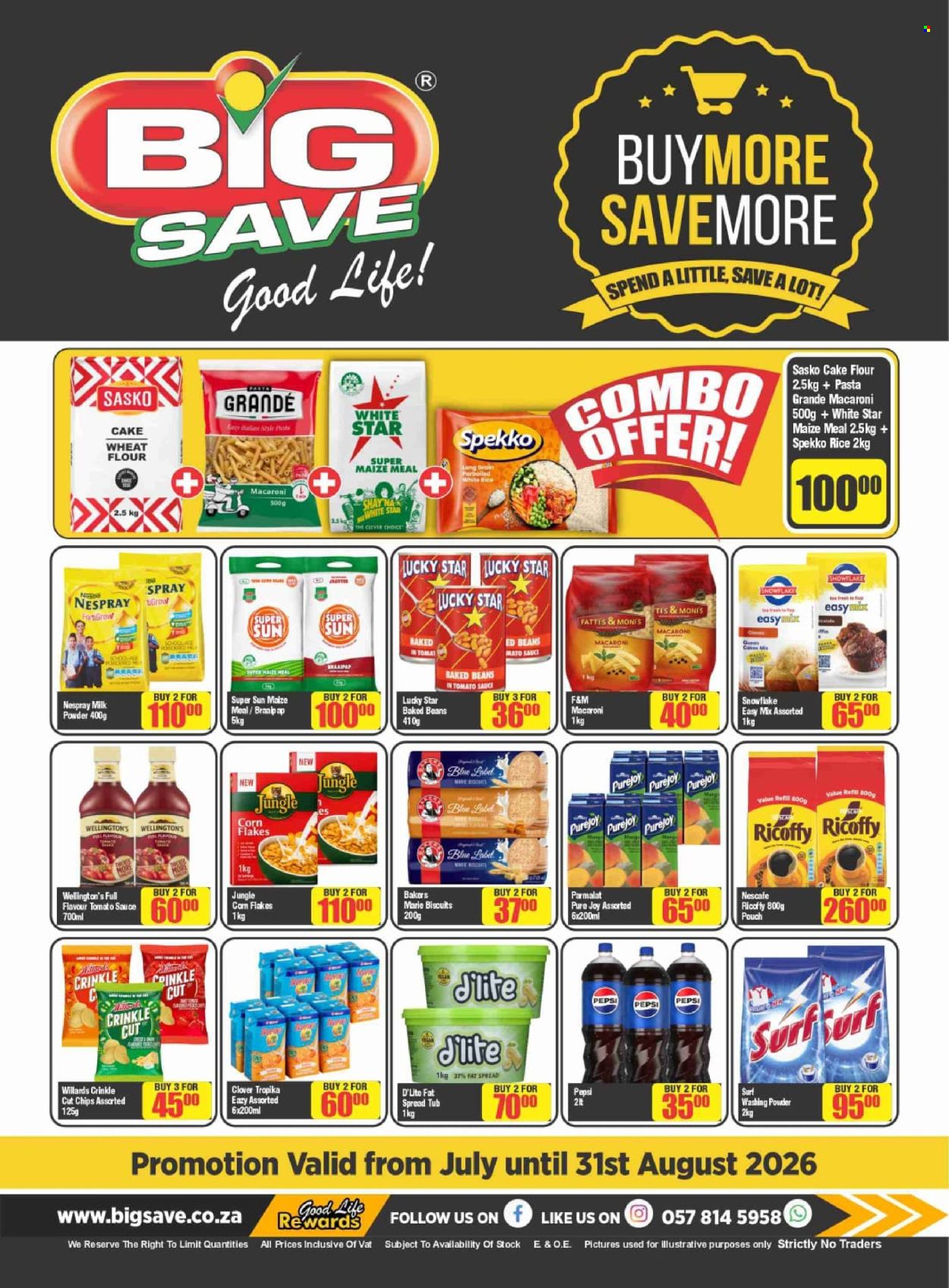 Big Save specials - 25/07/2026 - 31/08/2026. Page 1