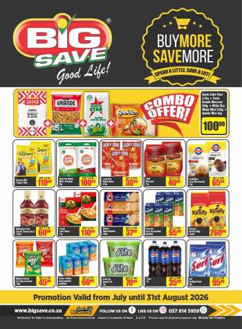 Big Save catalogue  - 25/07/2026 - 31/08/2026.