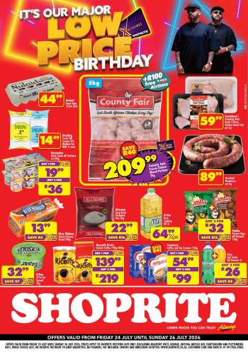 Shoprite catalogue  - 24/07/2026 - 26/07/2026.