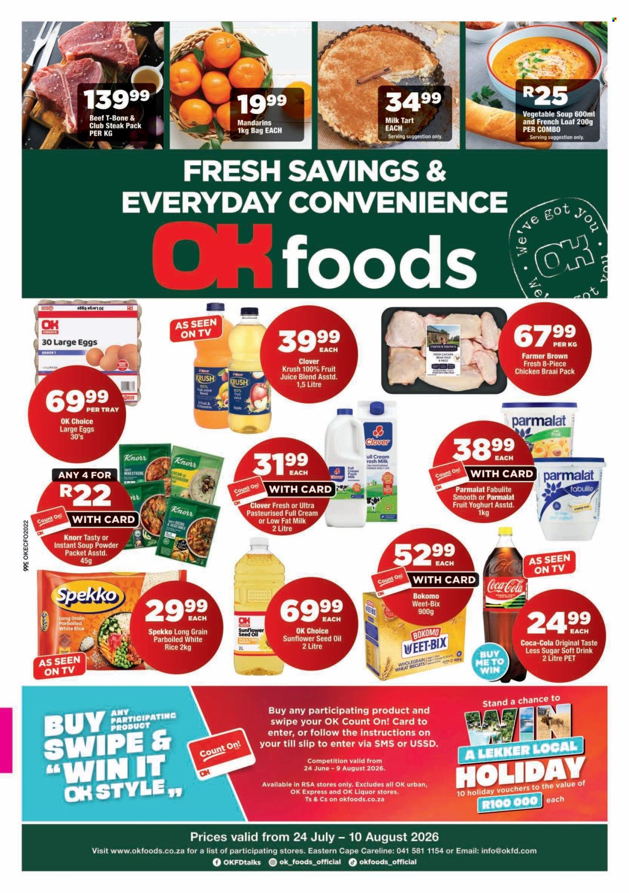 OK Foods specials - 24/07/2026 - 10/08/2026. Page 1