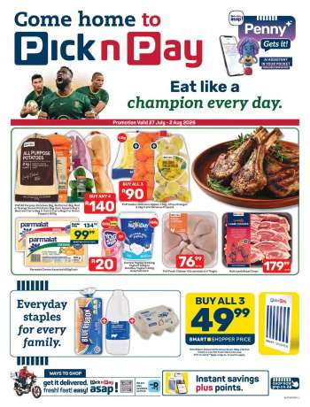 Pick n Pay catalogue  - 27/07/2026 - 02/08/2026.